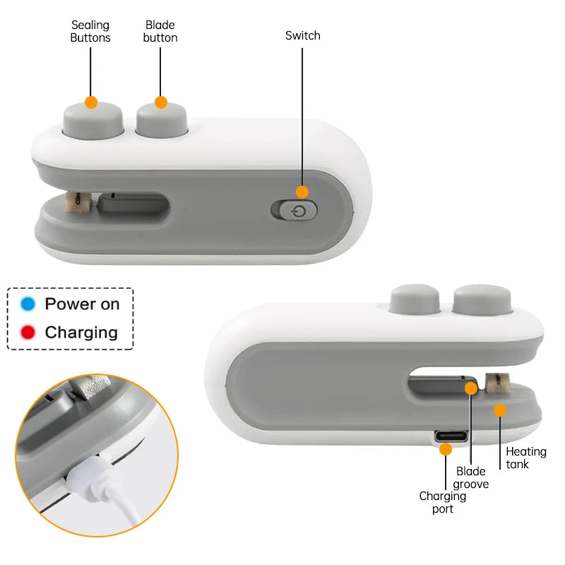 Máquina Elétrica Mini de Selagem de Sacos